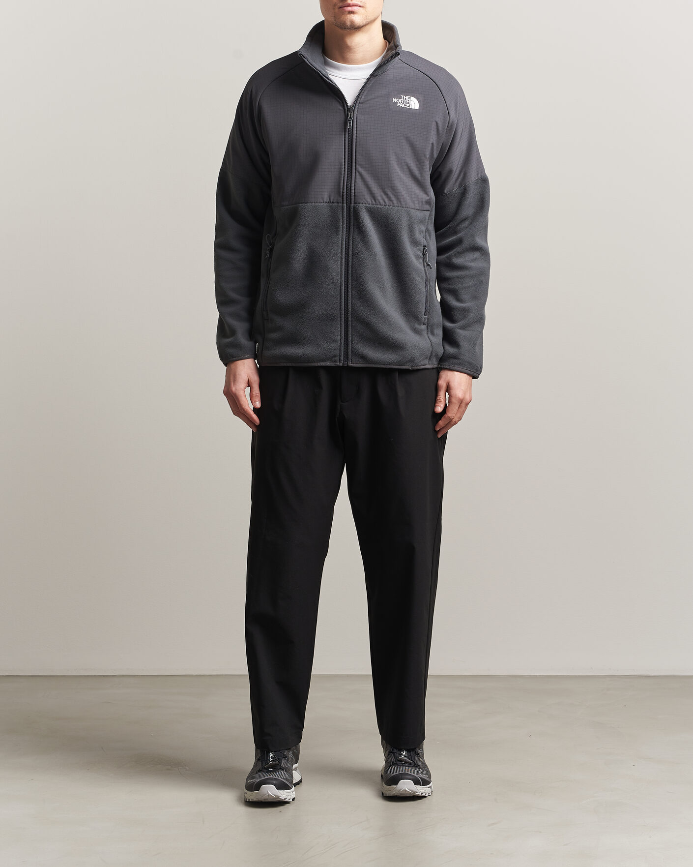 Mies | Puserot | The North Face | Glacier Hybrid Fleece  Black