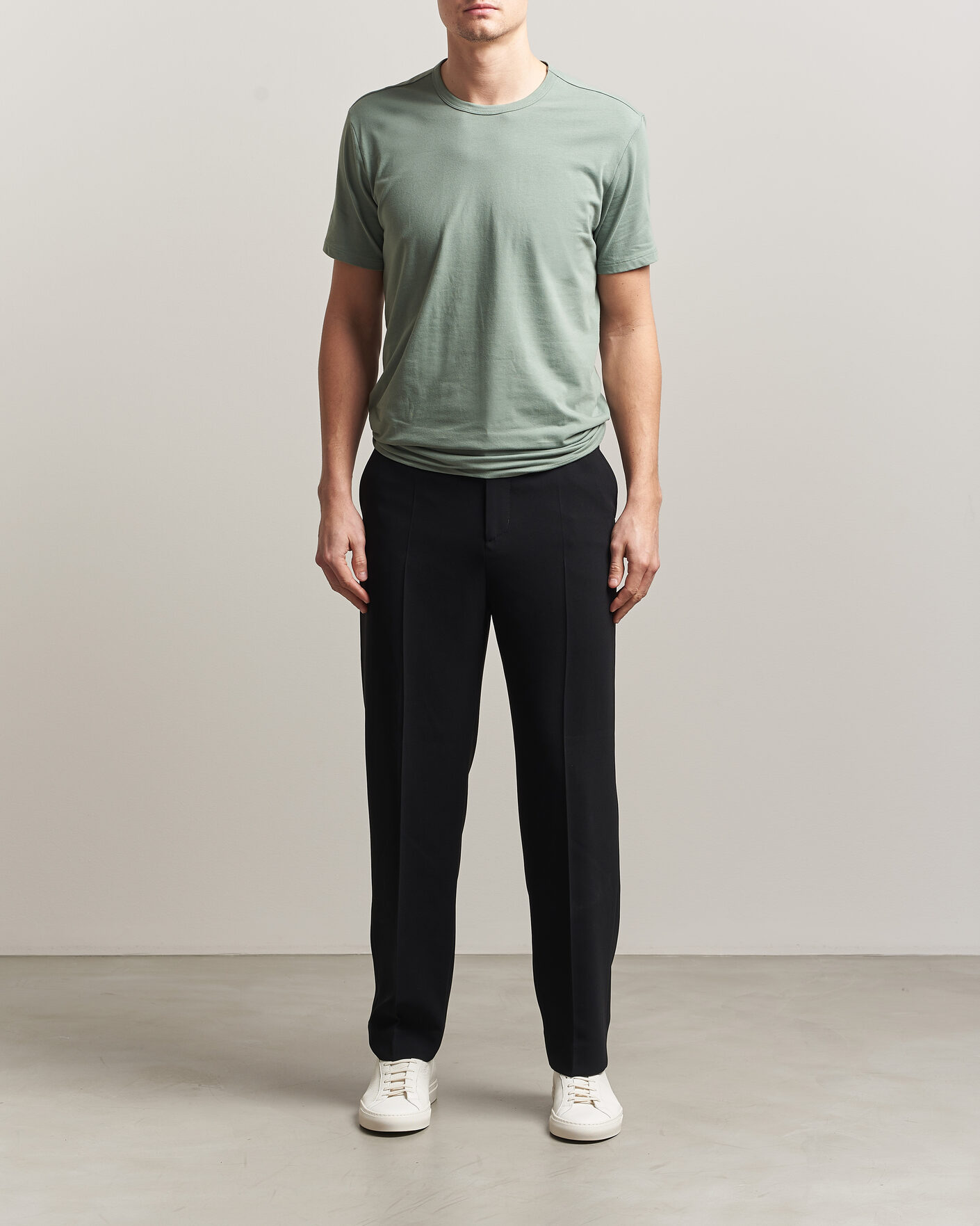 Mies | T-paidat | Calvin Klein | 3-Pack Cotton Stretch Crew Neck T-Shirt Black/Grey/Green