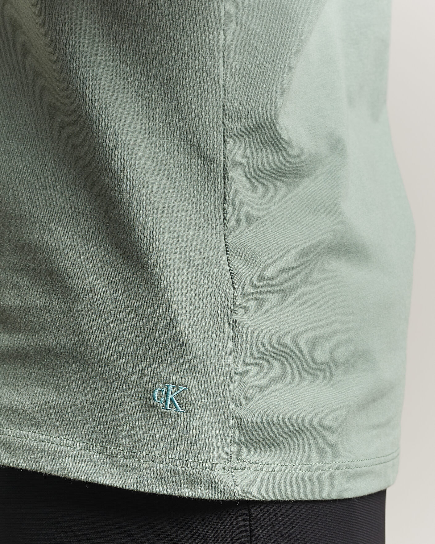 Mies | T-paidat | Calvin Klein | 3-Pack Cotton Stretch Crew Neck T-Shirt Black/Grey/Green