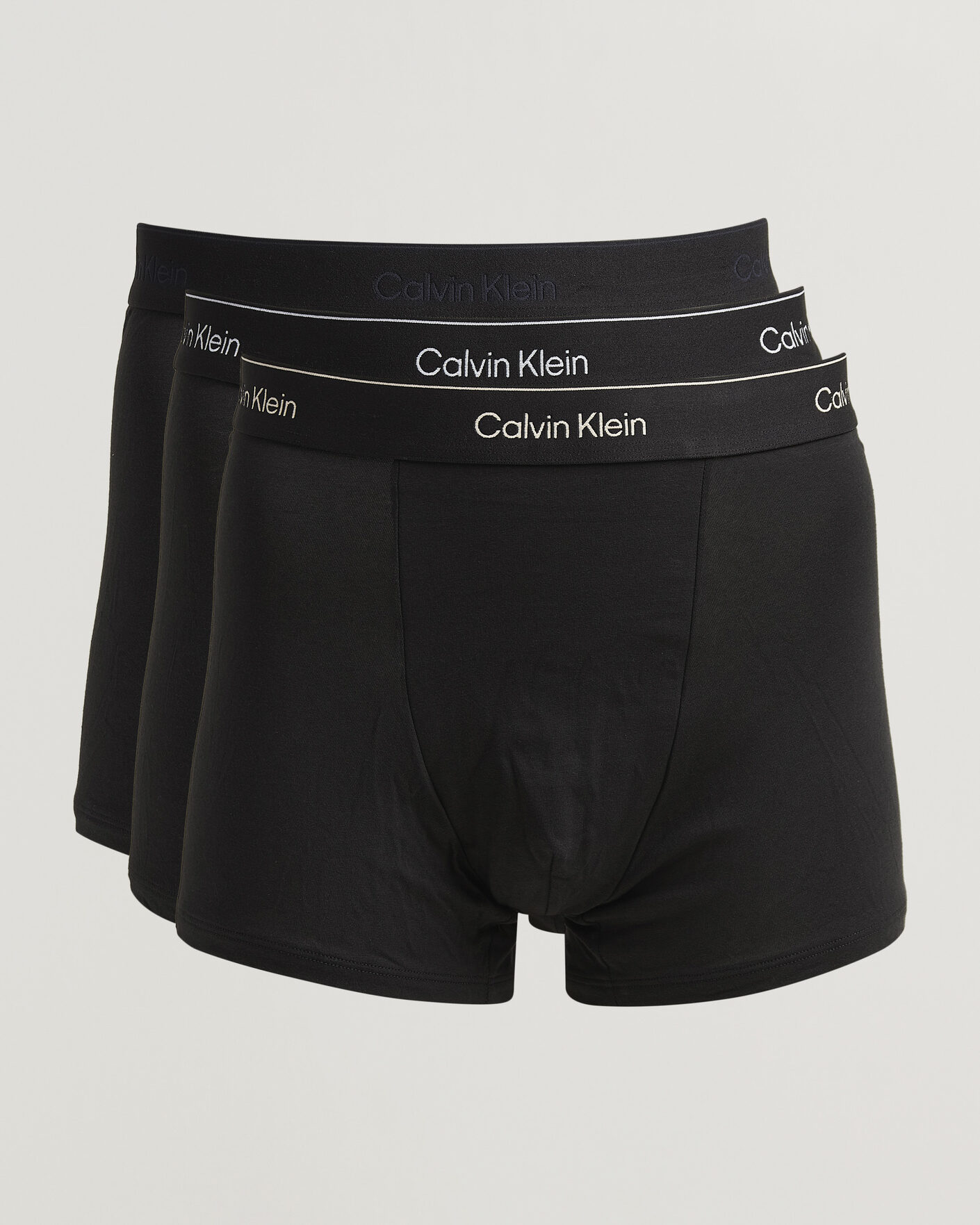 Mies | Alusvaatteet | Calvin Klein | 3-Pack Icon Cotton Stretch Relaxed Trunk Black