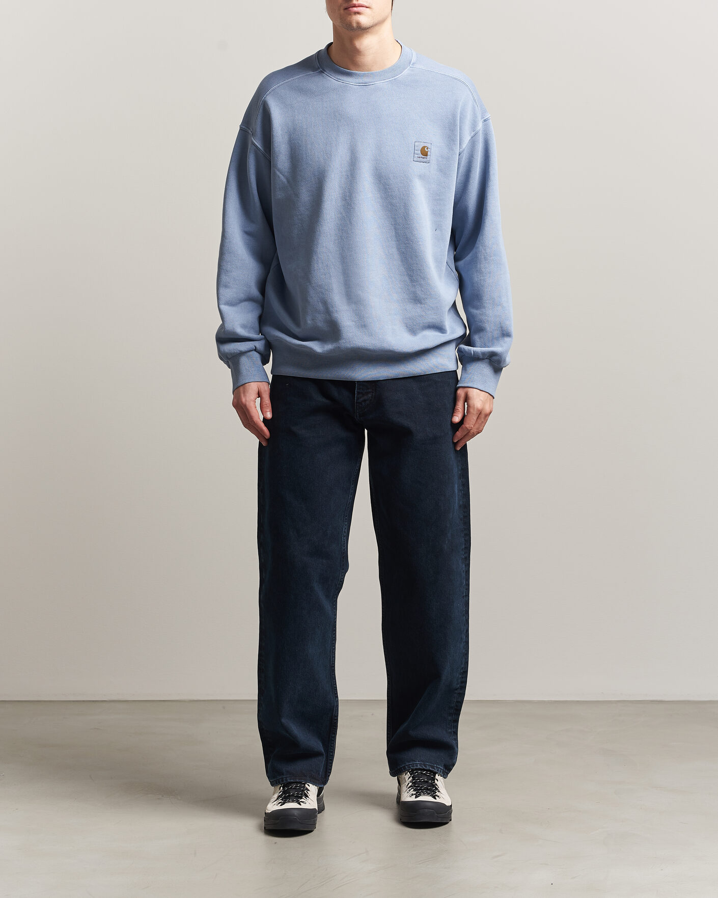 Mies | Puserot | Carhartt WIP | Nelson Sweatshirt Gentle Blue