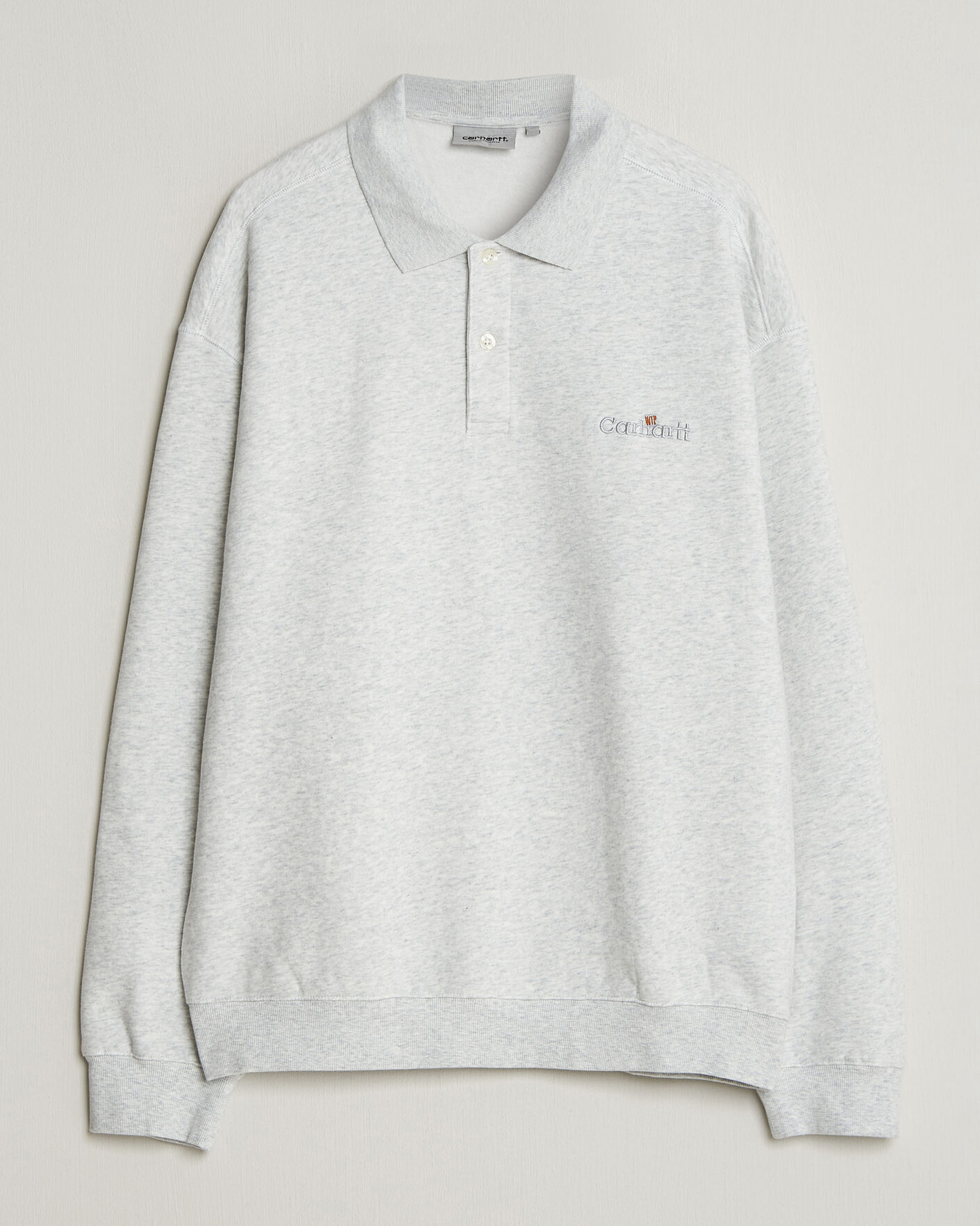 Mies | Puserot | Carhartt WIP | WIP Label Polo Sweatshirt Ash Heather