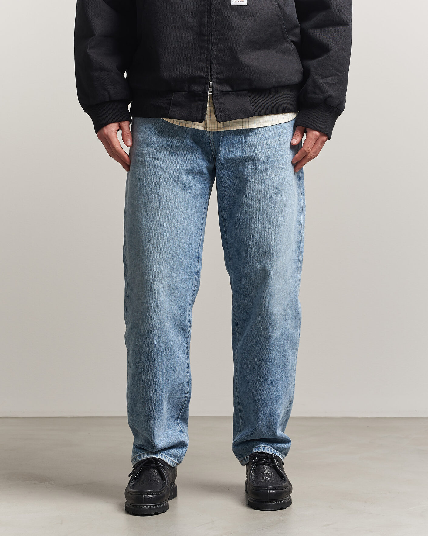 Mies | Kauluspaidat | Carhartt WIP | Aaron Pant Smith Denim Burst Washed