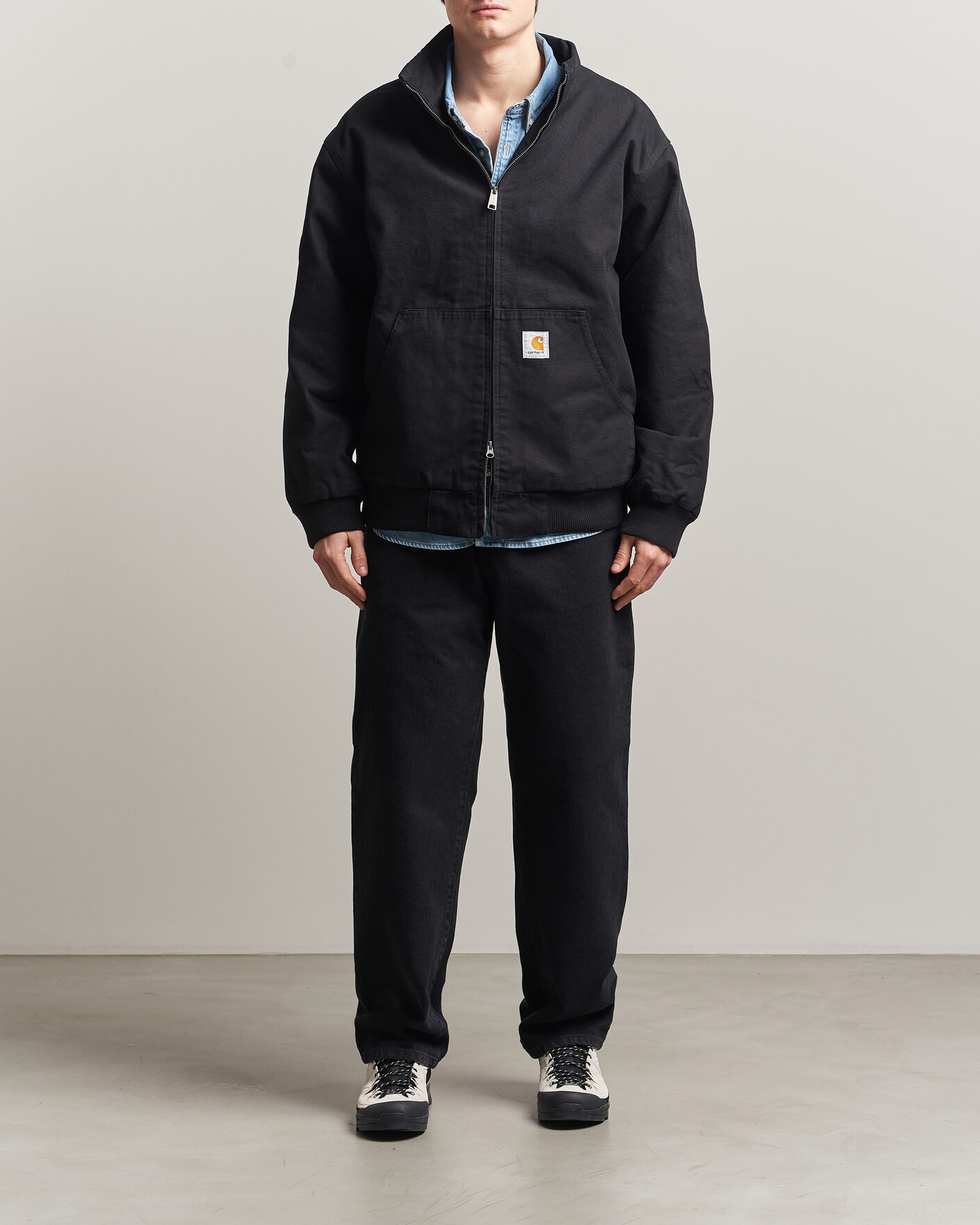 Mies | Kauluspaidat | Carhartt WIP | Aaron Pant Smith Denim Grey Stone Wash