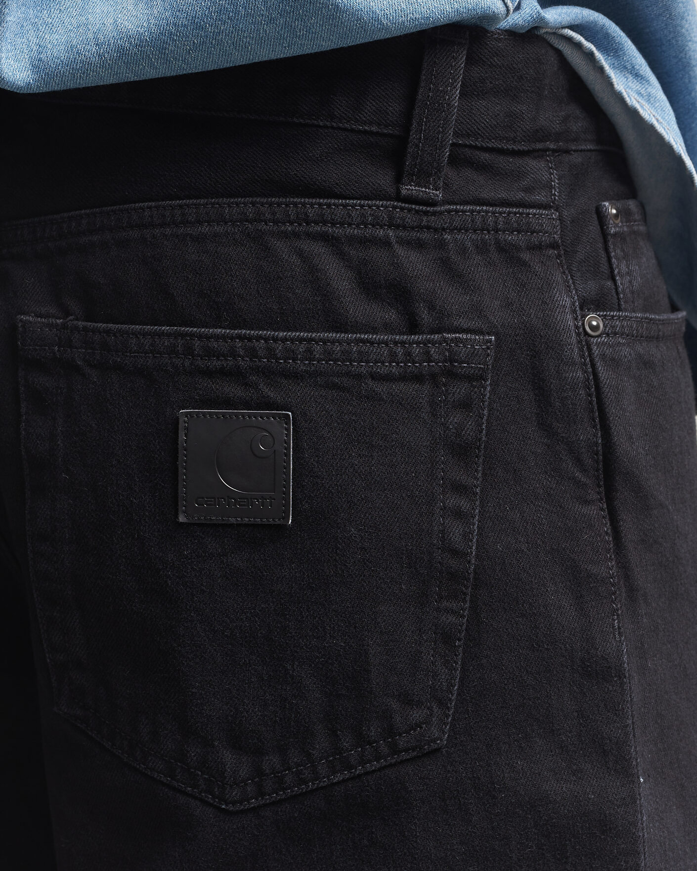 Mies | Kauluspaidat | Carhartt WIP | Aaron Pant Smith Denim Grey Stone Wash