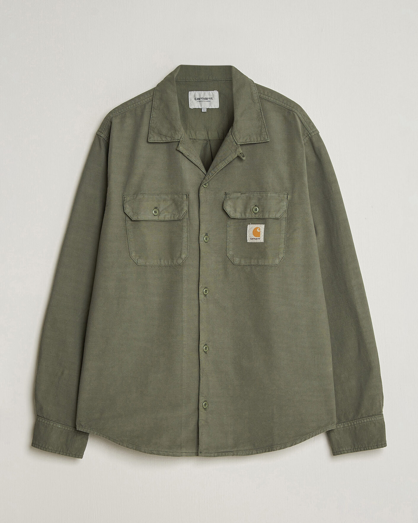 Mies | Kauluspaidat | Carhartt WIP | Kelsey Long Sleeve Shirt Leaf