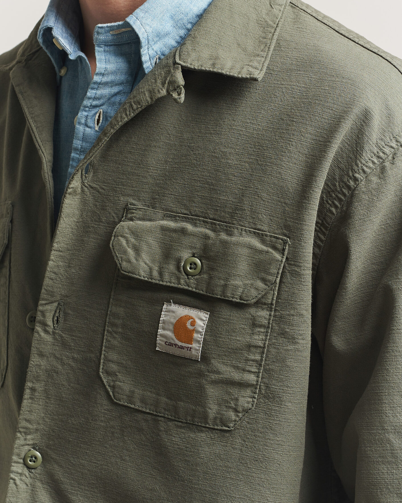 Mies | Kauluspaidat | Carhartt WIP | Kelsey Long Sleeve Shirt Leaf