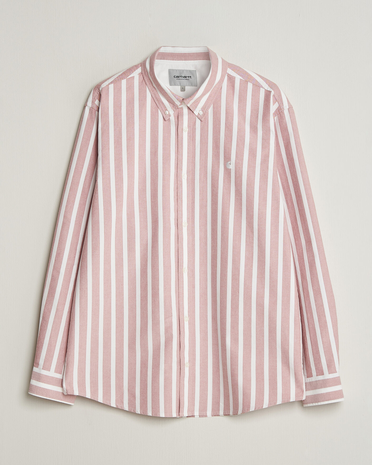 Mies | Kauluspaidat | Carhartt WIP | Deven Striped Oxford Shirt Oxide Red