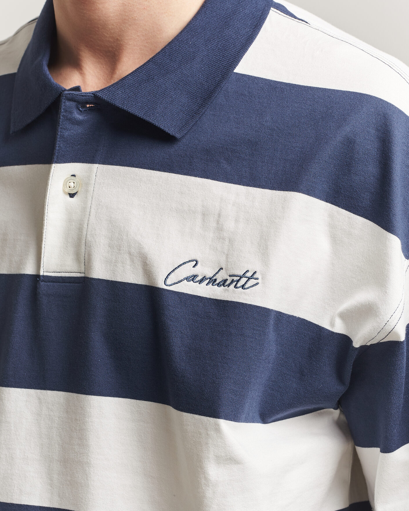 Mies | Pikeet | Carhartt WIP | Delrey Polo Blue Stripe