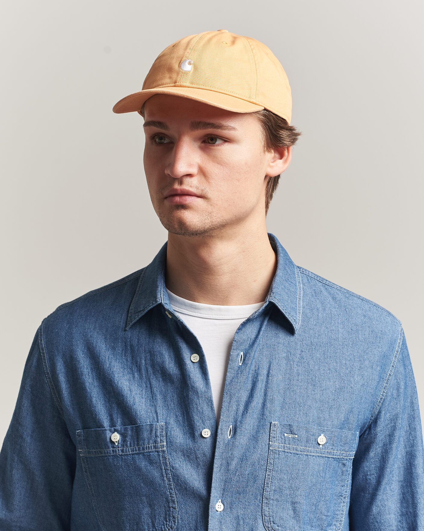 Mies | Päähineet | Carhartt WIP | Madison Logo Cap Gentle Orange