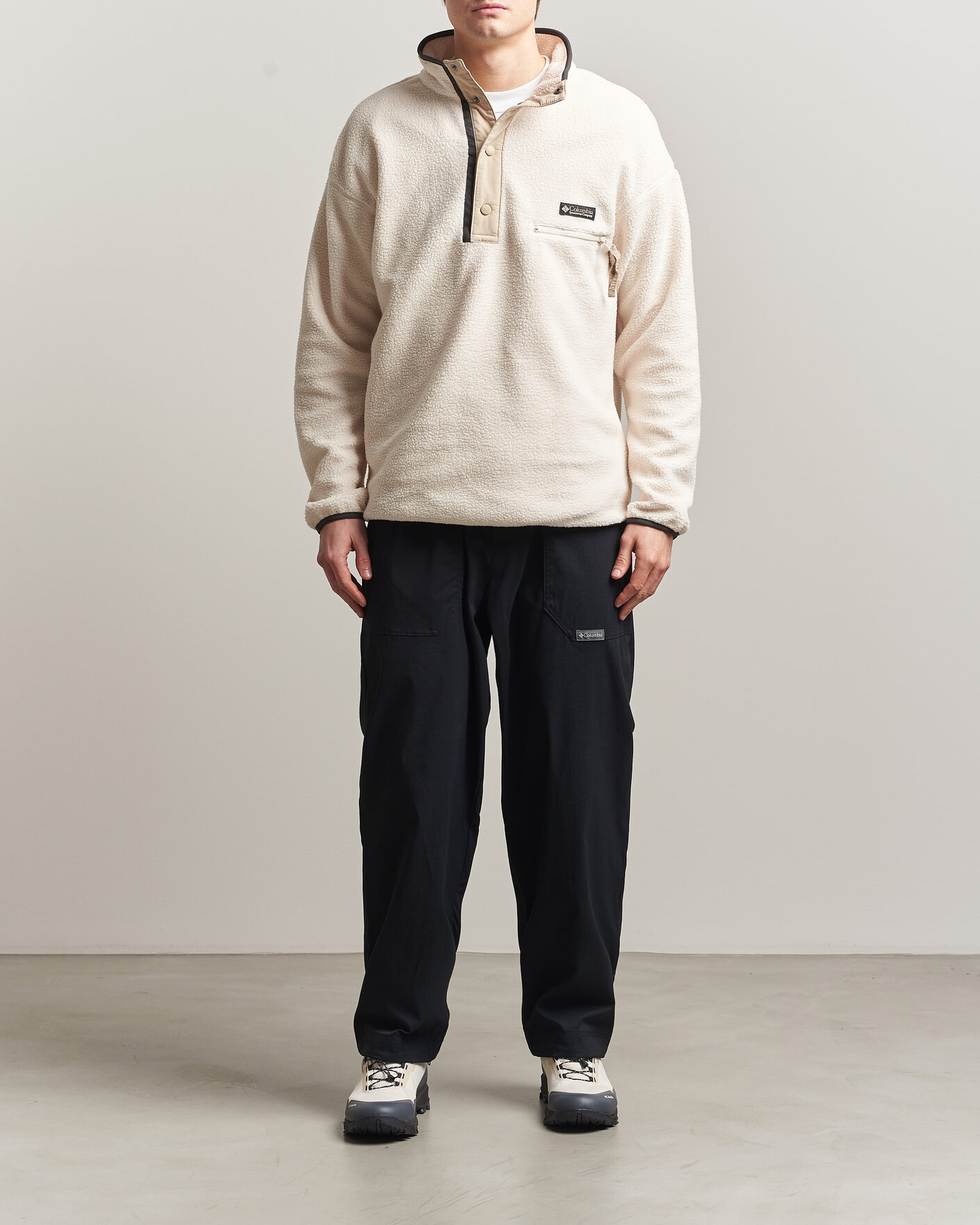 Mies | Puserot | Columbia | Helvetia II Half Snap Fleece Chalk