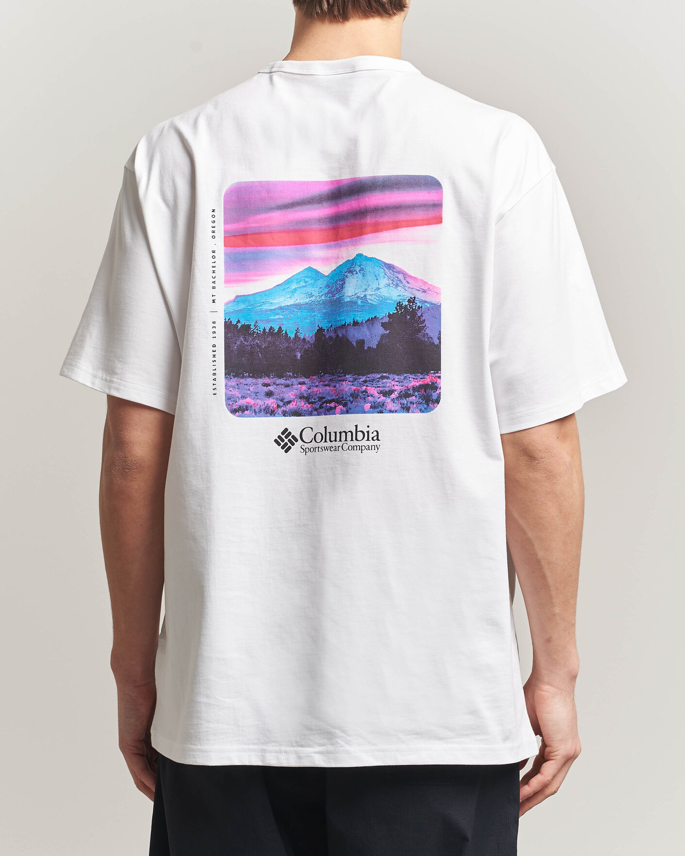 Mies | T-paidat | Columbia | Heavyweight Back Graphic T-Shirt White