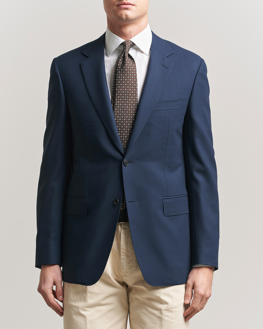 Mies | Pikkutakit | Canali | Travel Wool Blazer Dark Blue
