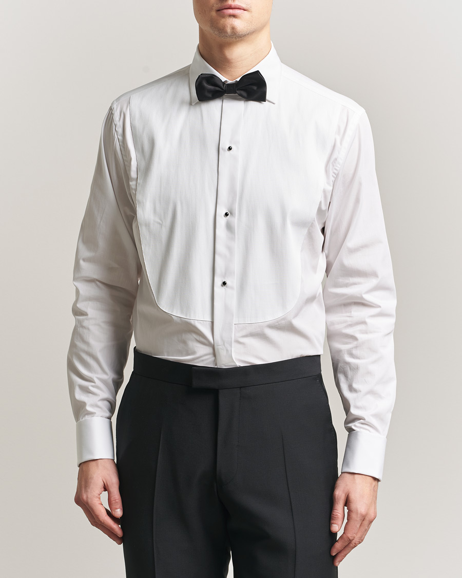 Mies | Kauluspaidat | Canali | Classic Black Studs Tuxedo Shirt White