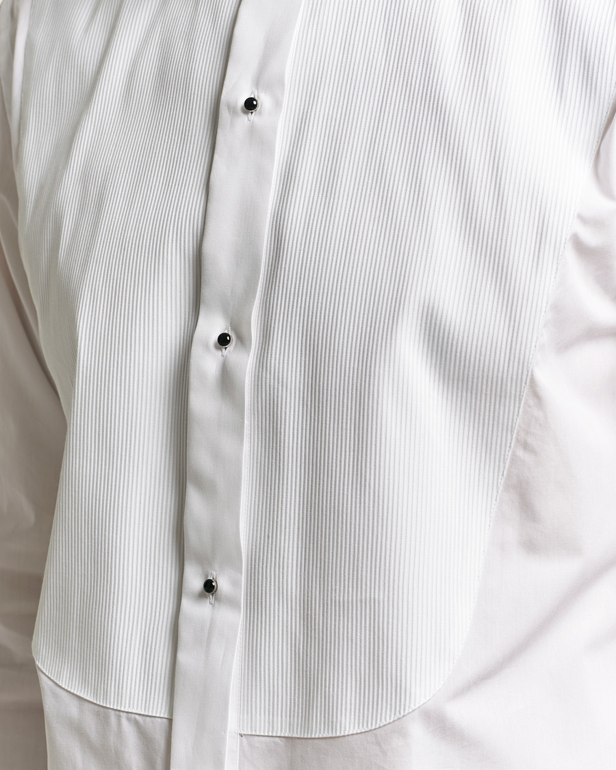 Mies | Kauluspaidat | Canali | Classic Black Studs Tuxedo Shirt White