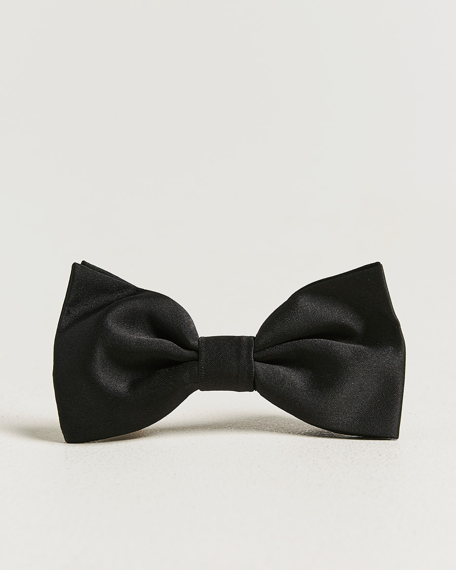 Mies | Rusetit | Canali | Silk Bow Tie Black
