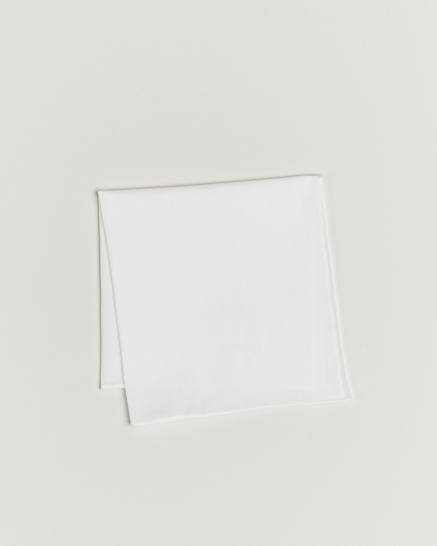 Mies | Taskuliinat | Canali | Pocket Square White