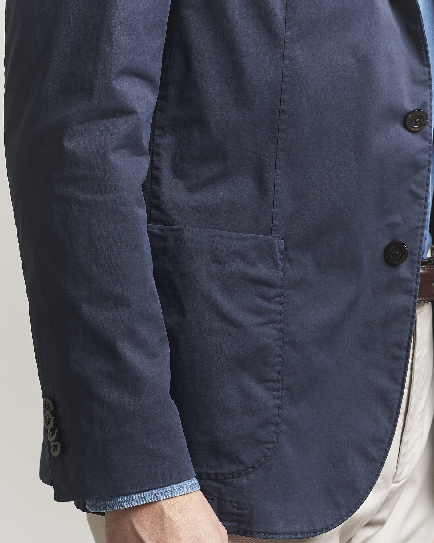 Mies | Pikkutakit | Boglioli | K Jacket Supima Cotton Blazer Navy