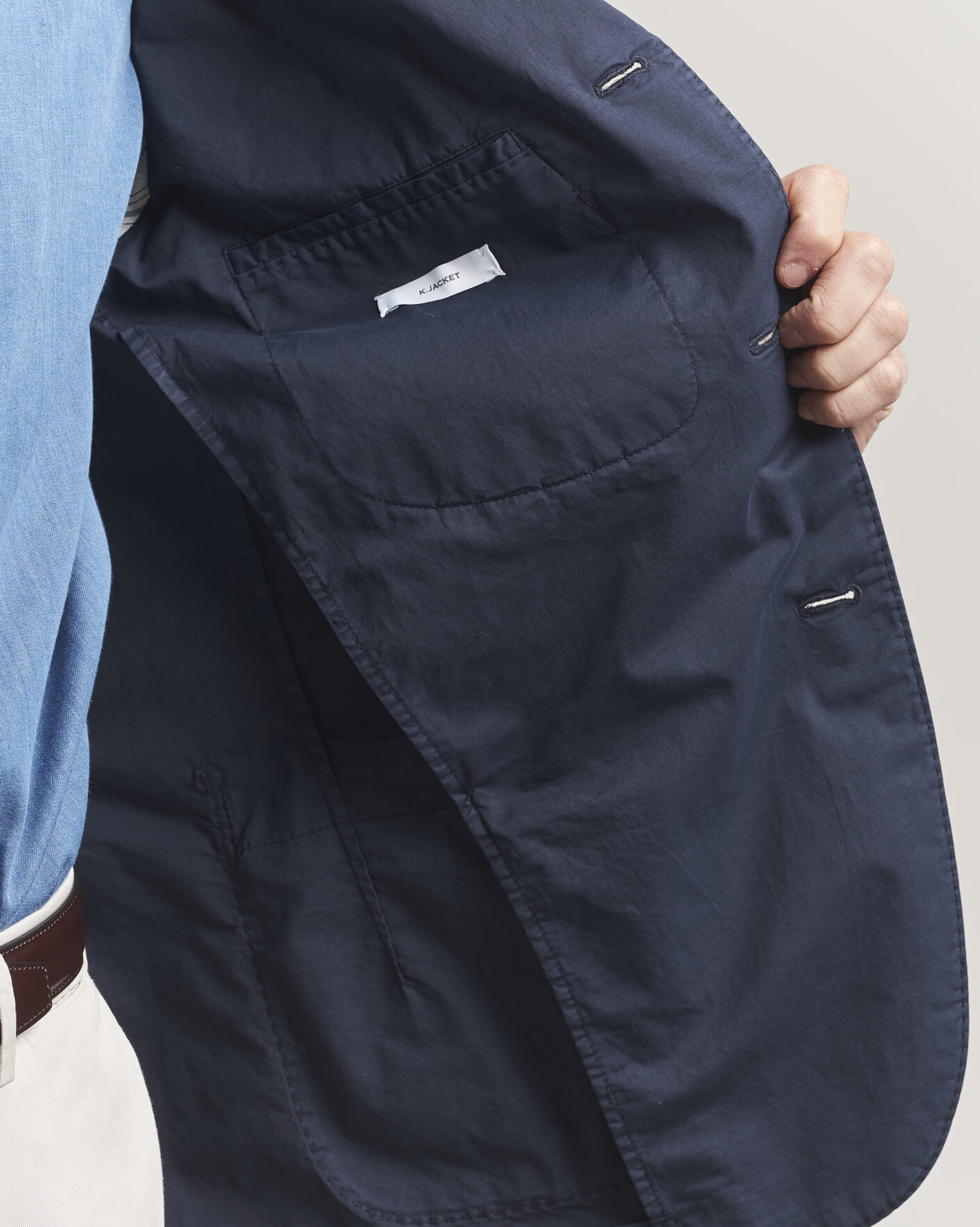 Mies | Pikkutakit | Boglioli | K Jacket Supima Cotton Blazer Navy