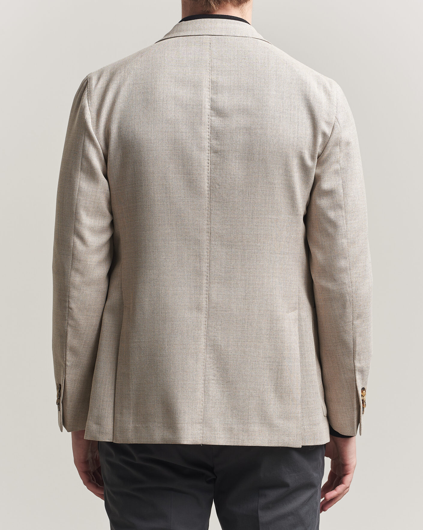 Mies | Pikkutakit | Boglioli | K Jacket Wool Hopsack Blazer Light Beige