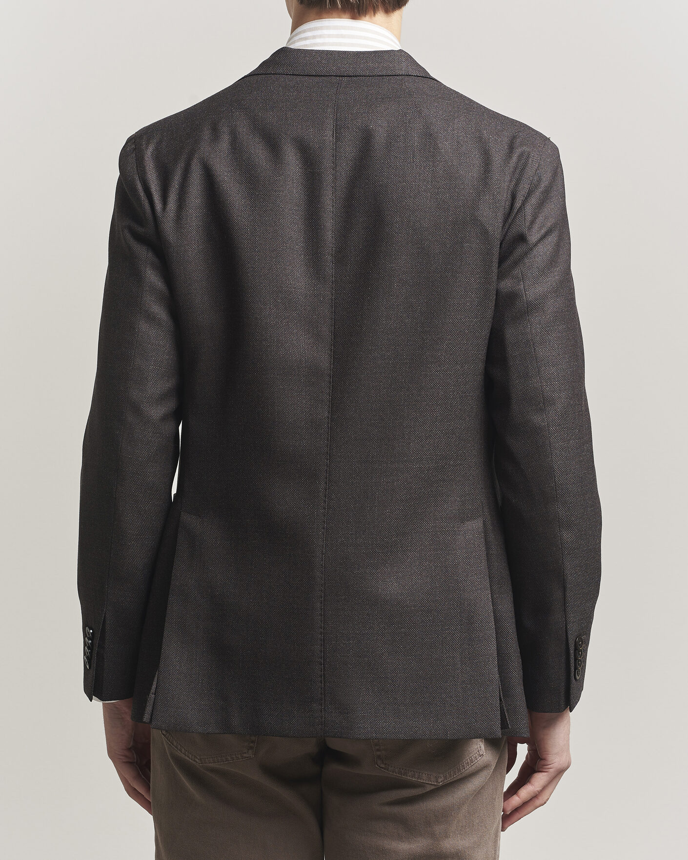 Mies | Pikkutakit | Boglioli | K Jacket Wool Hopsack Blazer Dark Brown