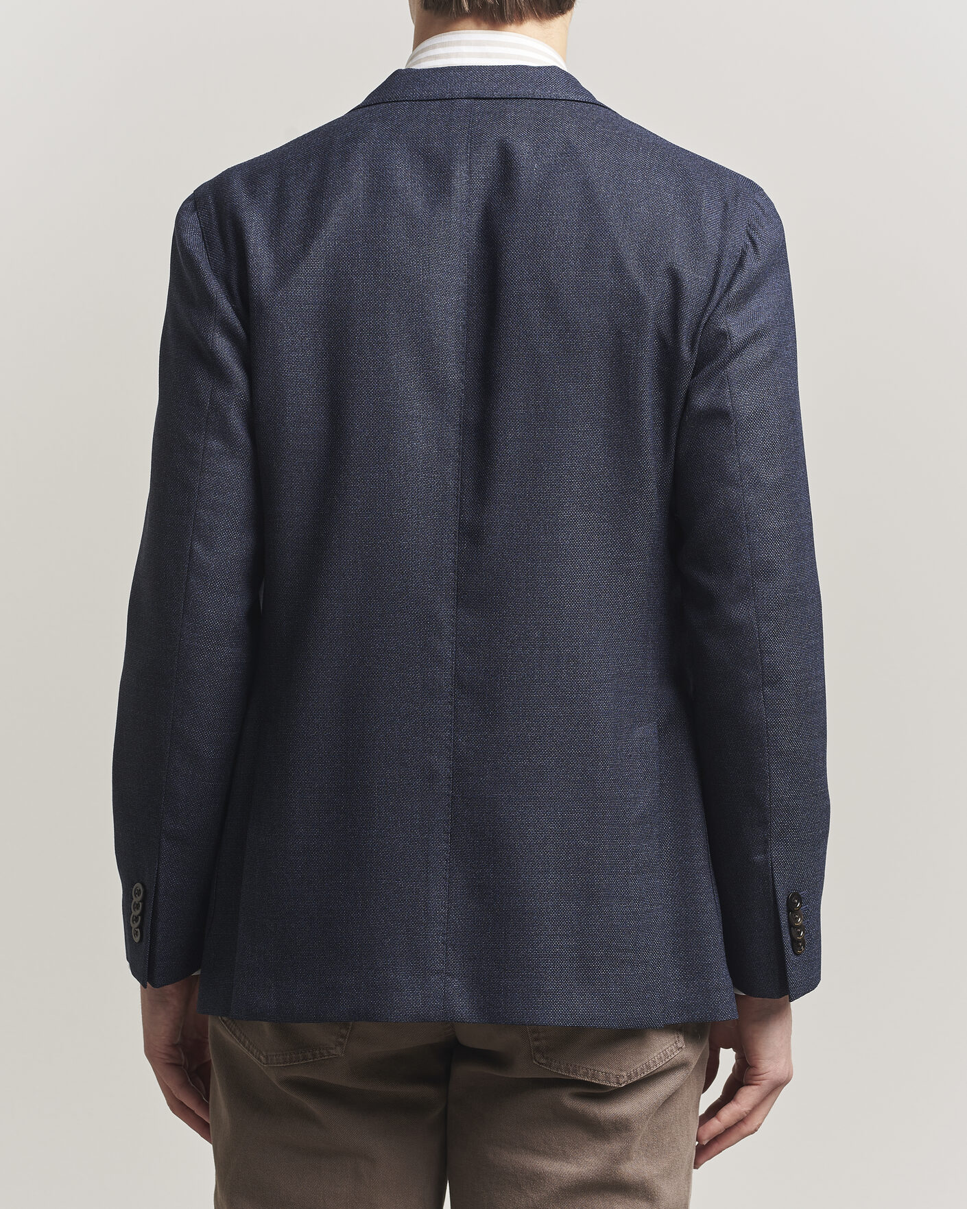 Mies | Pikkutakit | Boglioli | K Jacket Wool Hopsack Blazer Dark Blue