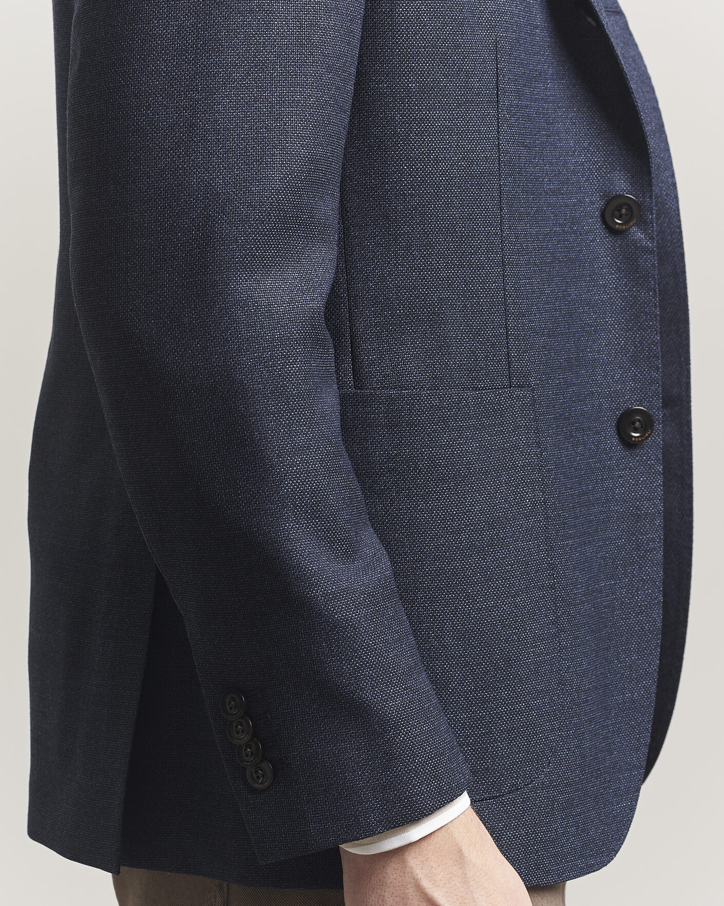 Mies | Pikkutakit | Boglioli | K Jacket Wool Hopsack Blazer Dark Blue