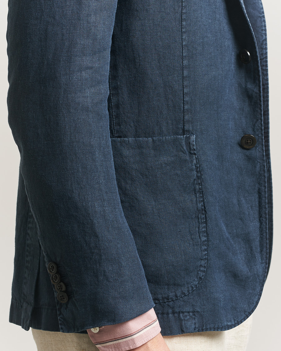Mies | Pikkutakit | Boglioli | K Jacket Linen Blazer Navy