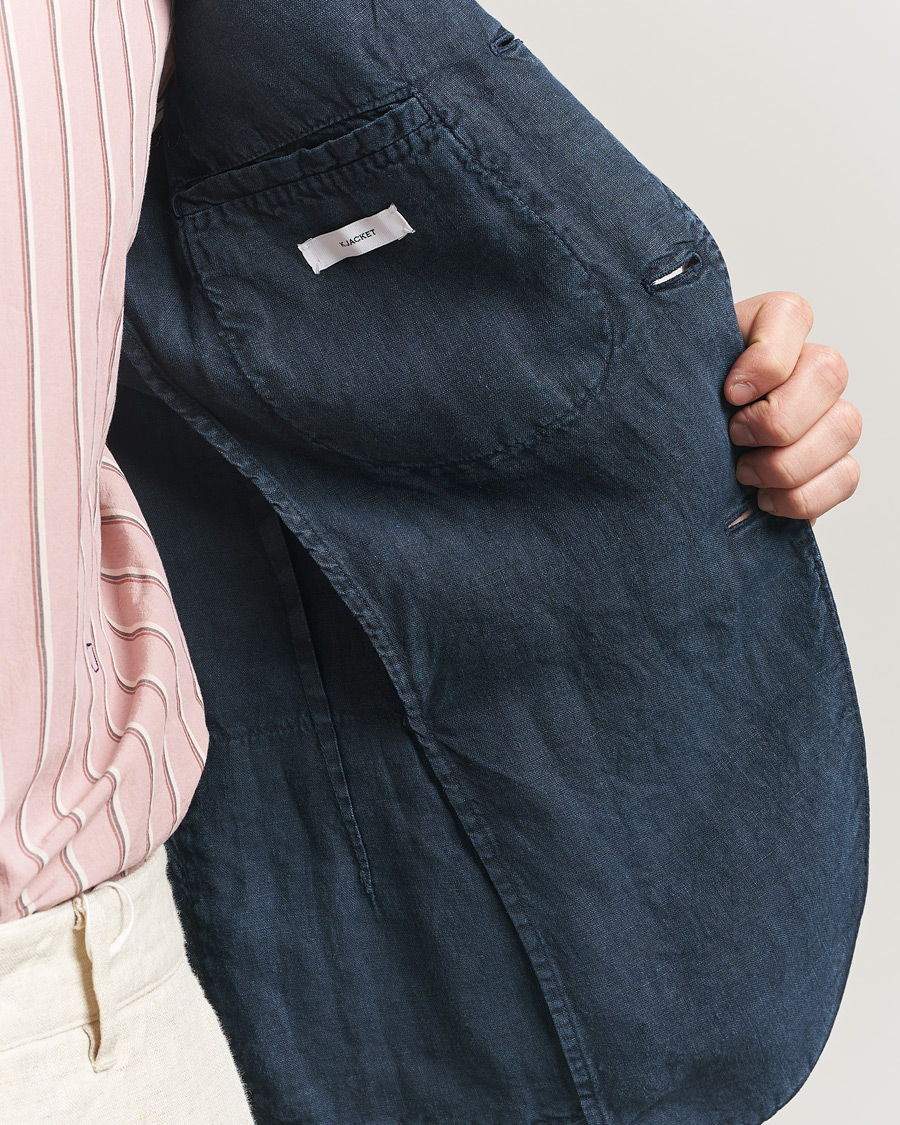 Mies | Pikkutakit | Boglioli | K Jacket Linen Blazer Navy