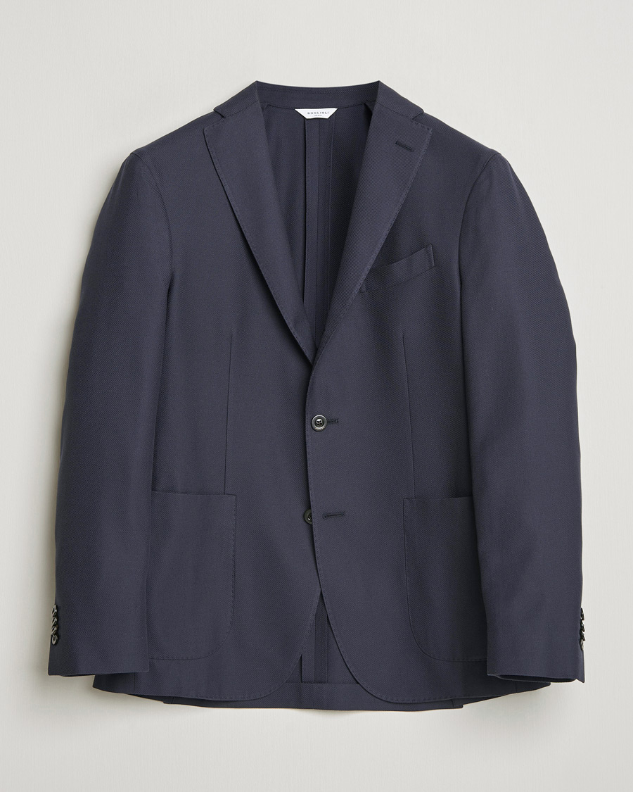 Mies | Pikkutakit | Boglioli | K Jacket Loro Piana Cotton/Cashmere Blazer Navy