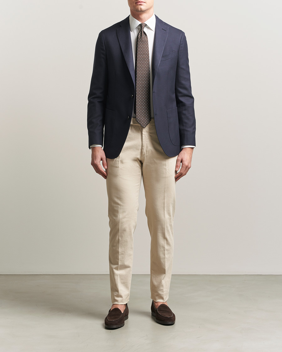Mies | Pikkutakit | Boglioli | K Jacket Loro Piana Cotton/Cashmere Blazer Navy