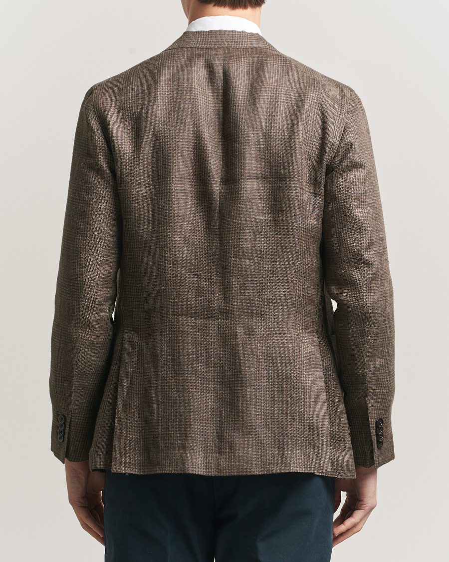 Mies | Pikkutakit | Boglioli | K Jacket Prince Of Wales Blazer Dark Brown