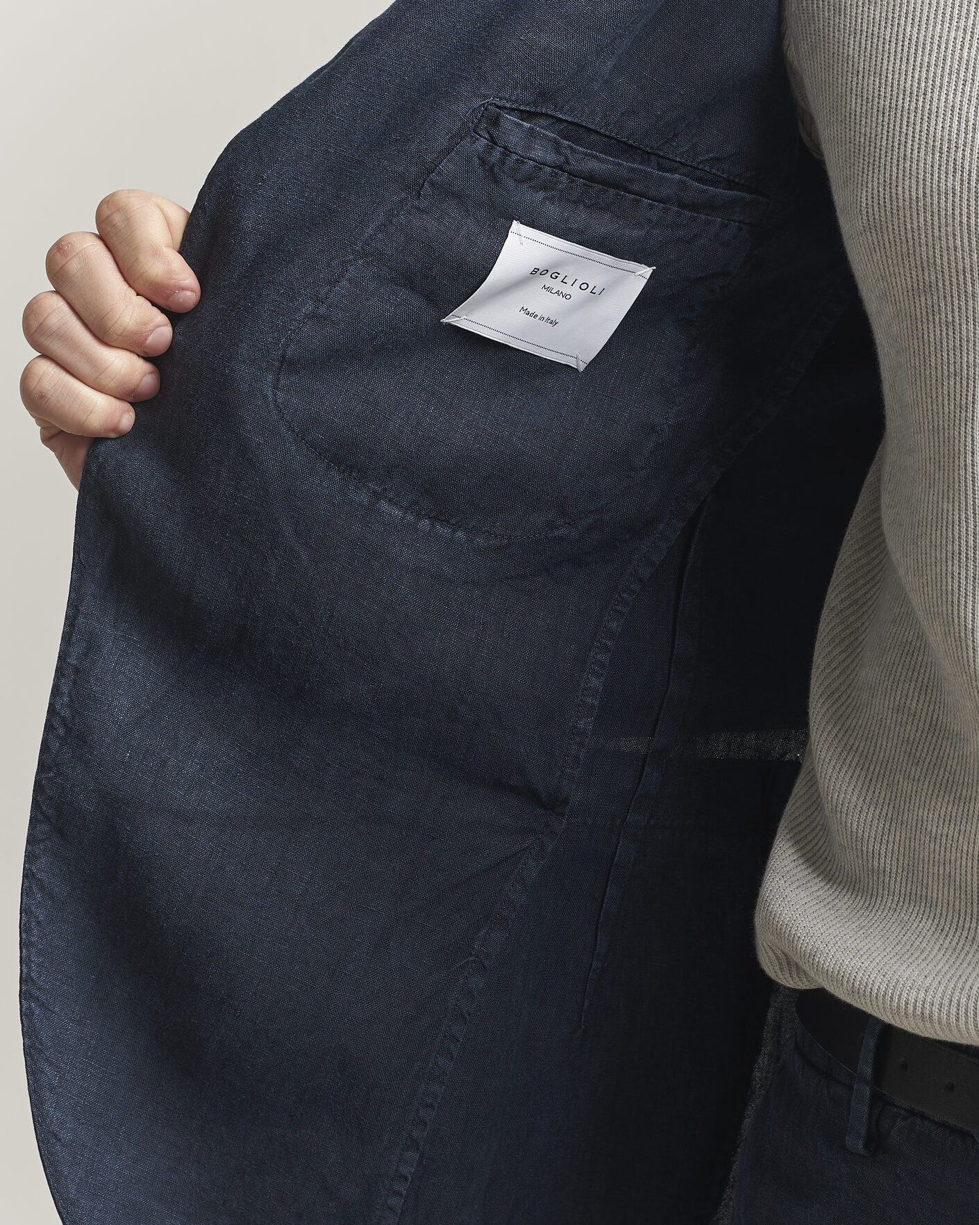 Mies | Puvut | Boglioli | K Jacket Linen Suit Navy