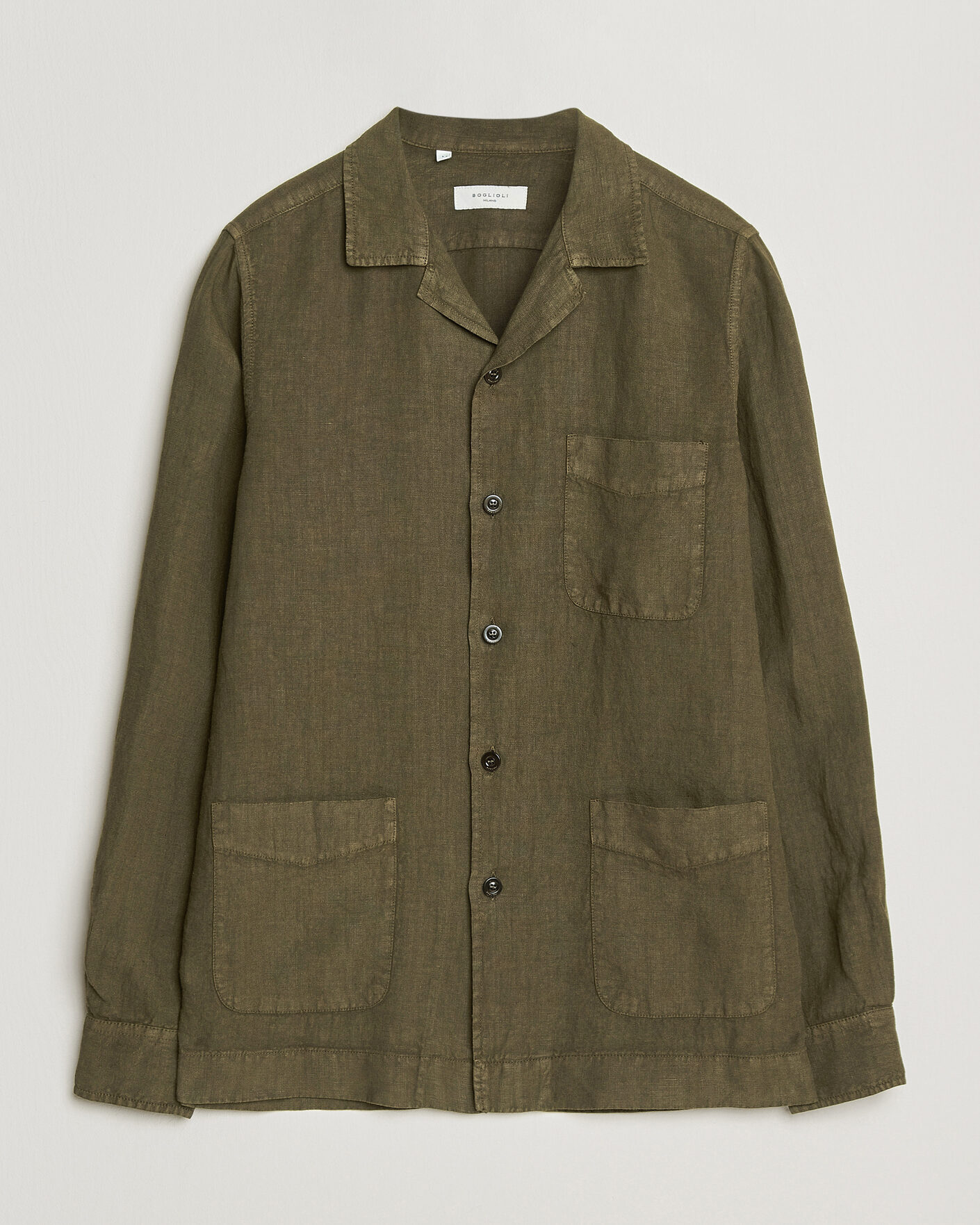 Mies | Takit | Boglioli | Linen Painter Jacket Military
