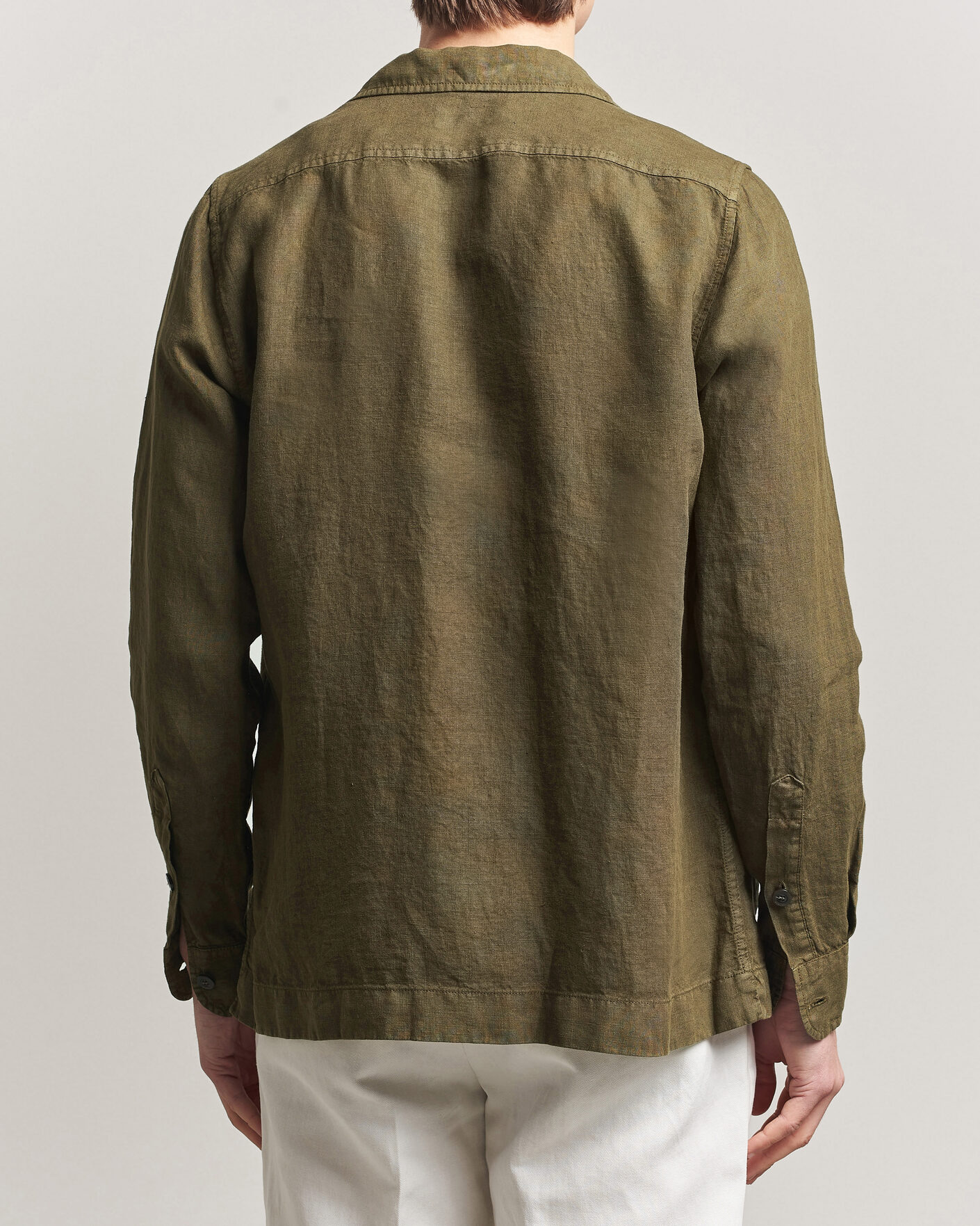 Mies | Takit | Boglioli | Linen Painter Jacket Military