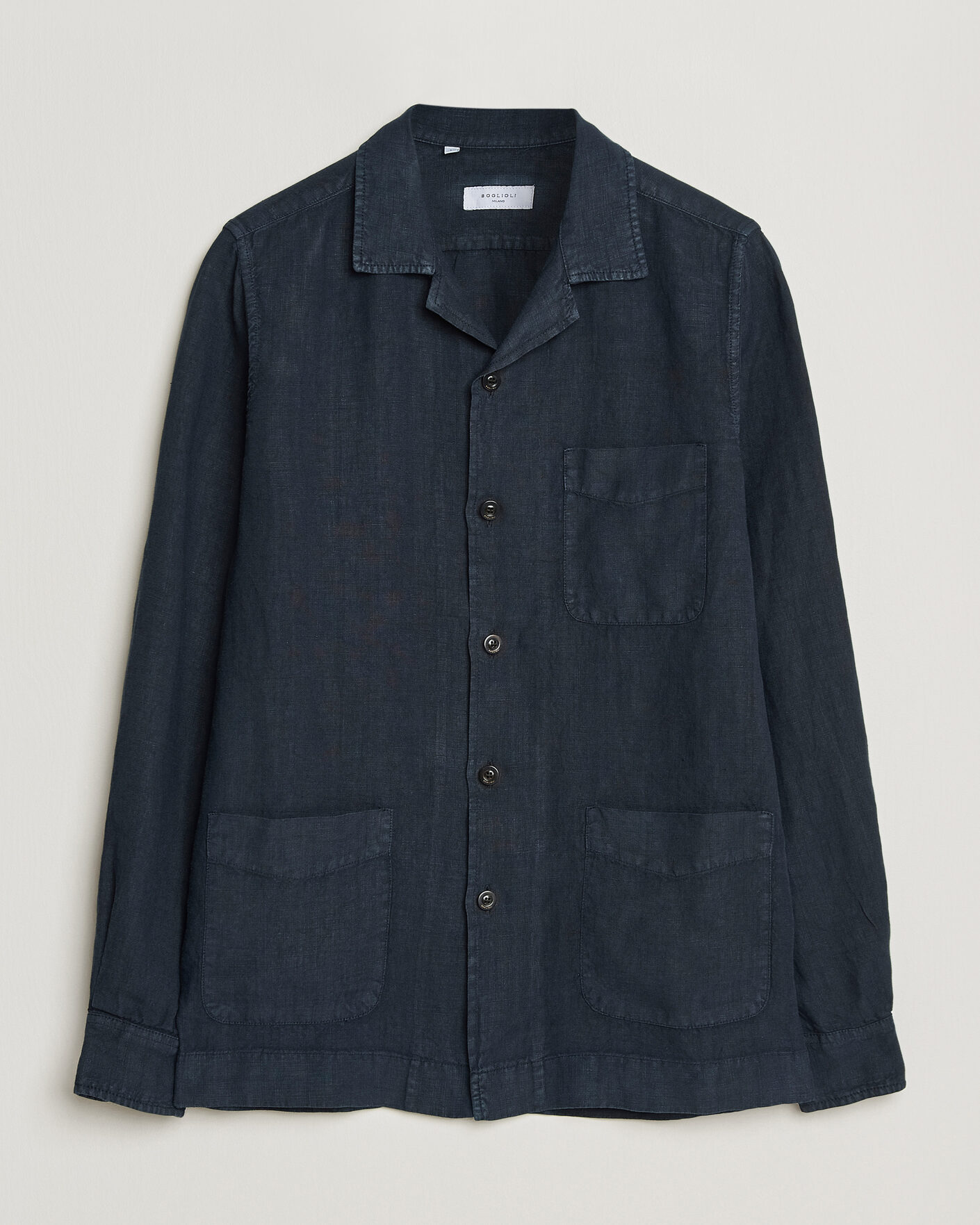 Mies | Takit | Boglioli | Linen Painter Jacket Navy