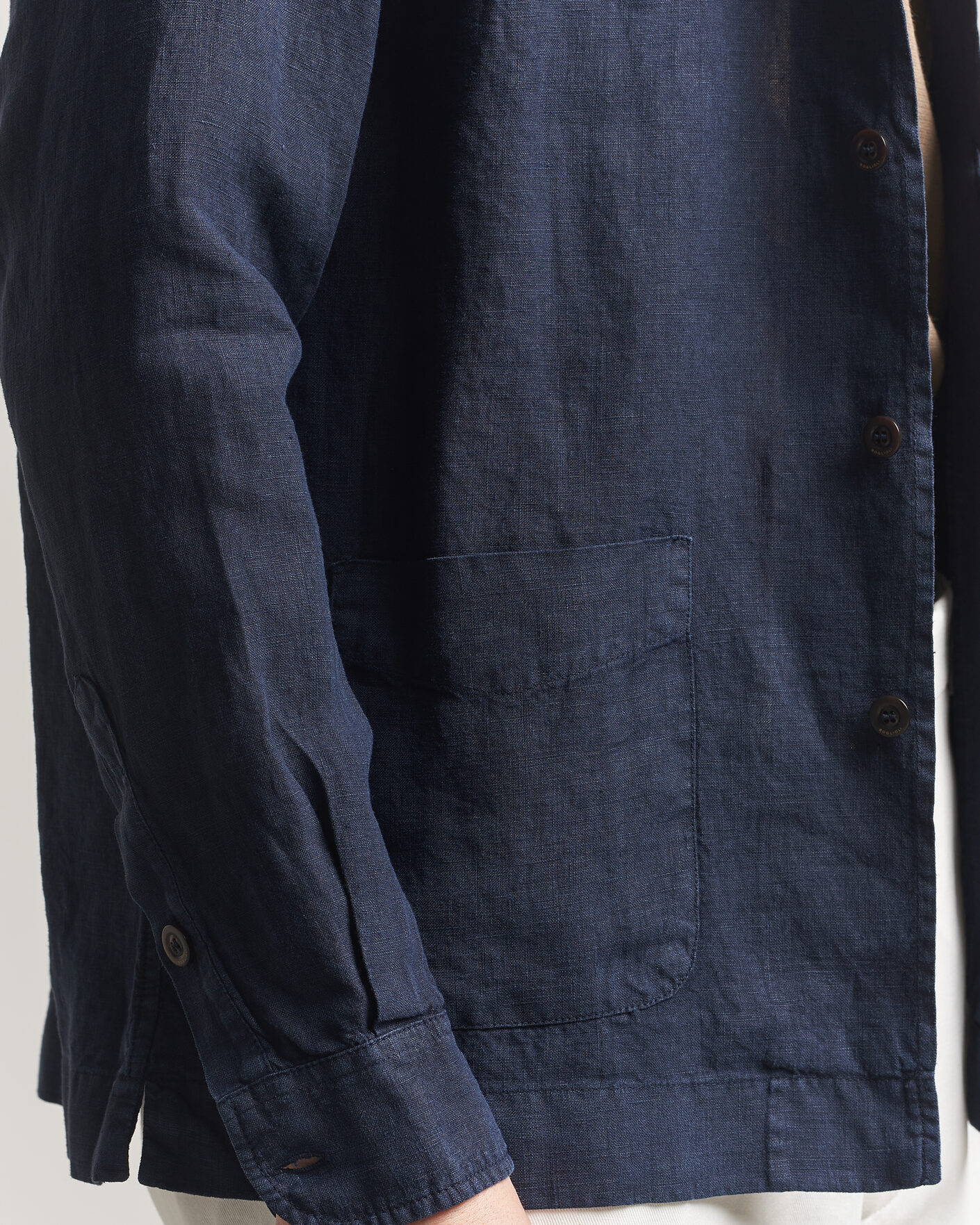 Mies | Takit | Boglioli | Linen Painter Jacket Navy