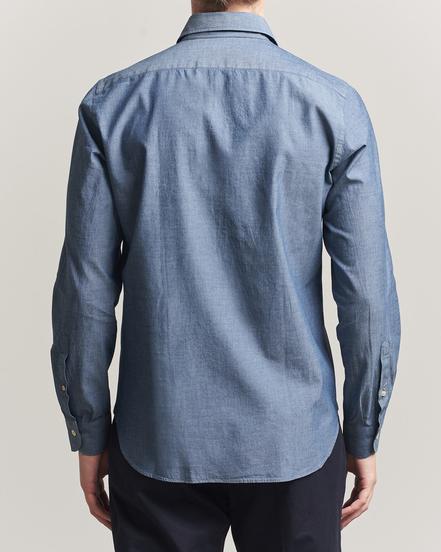 Mies | Kauluspaidat | Boglioli | Chambray Shirt Medium Blue