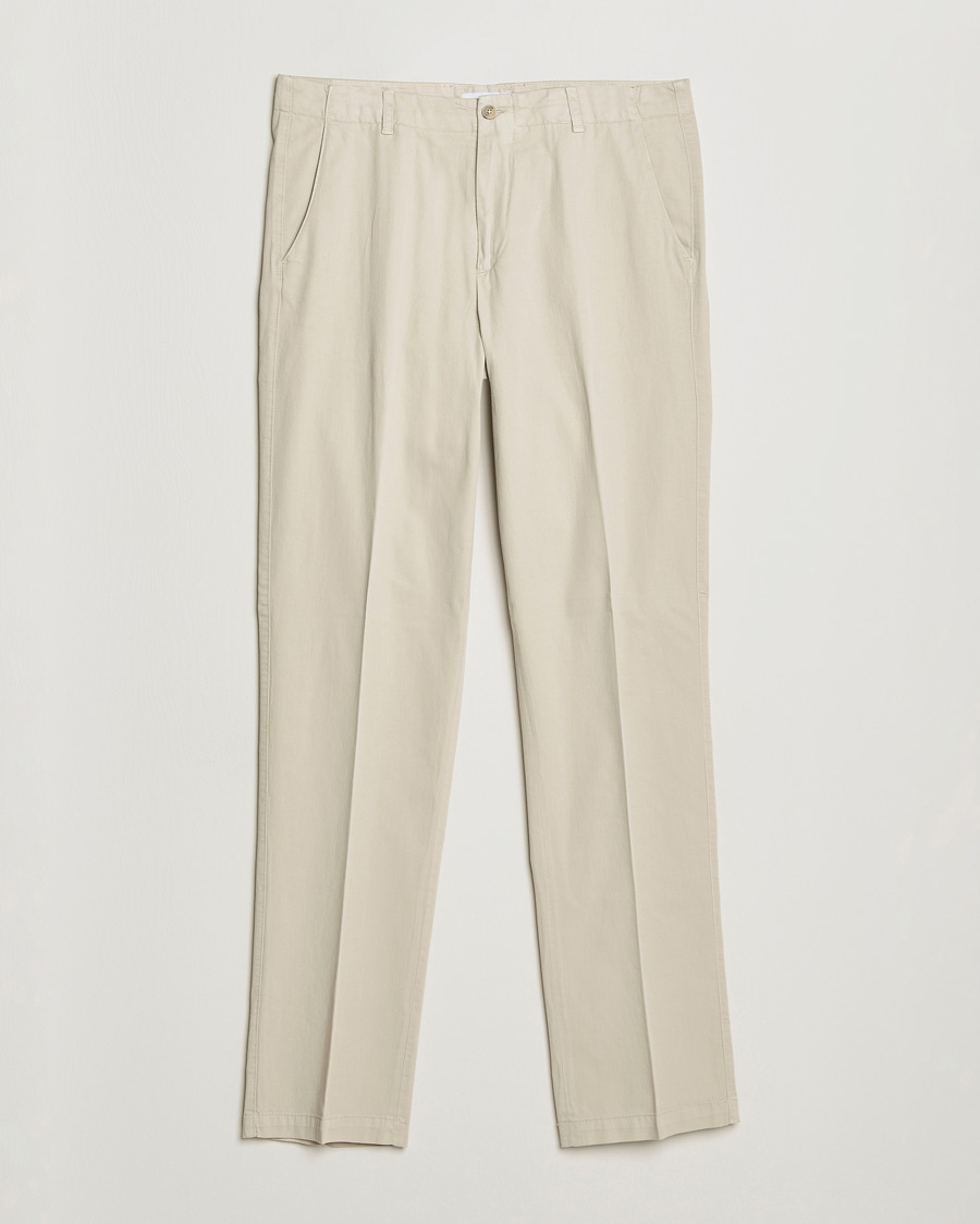 Mies | Housut | Boglioli | Regular Fit Cotton Chinos Beige