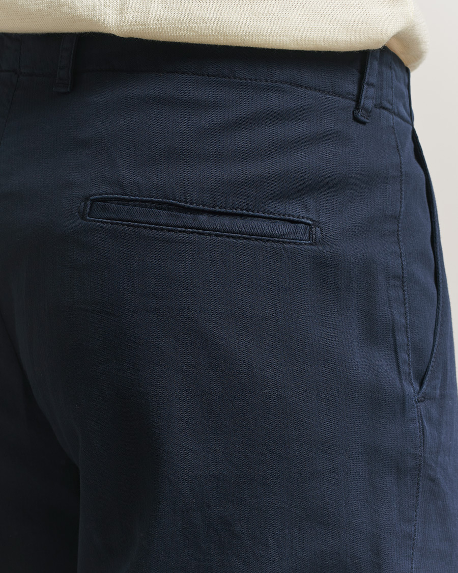 Mies | Housut | Boglioli | Regular Fit Cotton Chinos Navy
