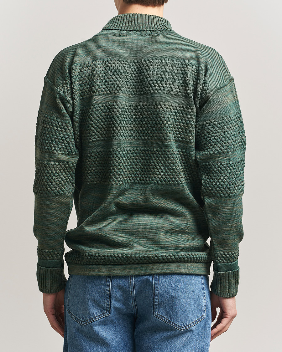 Mies | Puserot | S.N.S. Herning | Fisherman Sweater Natural Machine Green