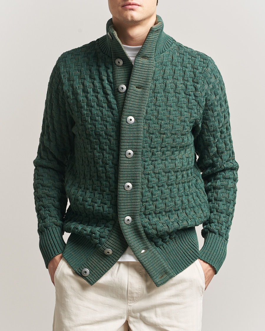 Mies | Puserot | S.N.S. Herning | Stark Cardigan Machine Green