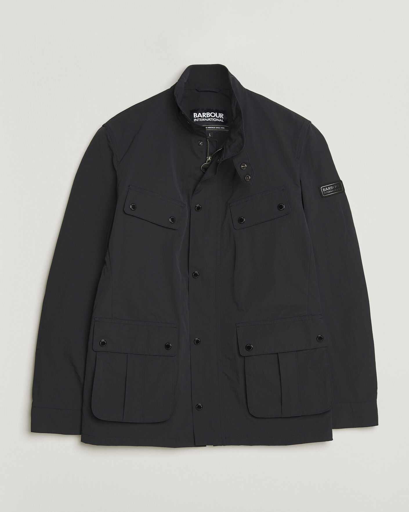 Mies | Takit | Barbour International | Modern Showerproof Duke Jacket Black
