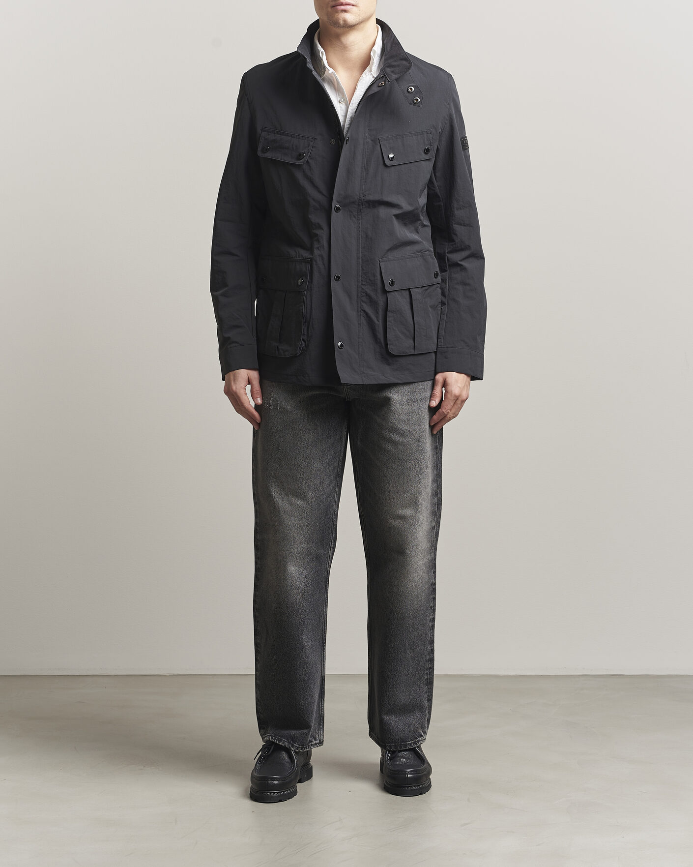 Mies | Takit | Barbour International | Modern Showerproof Duke Jacket Black