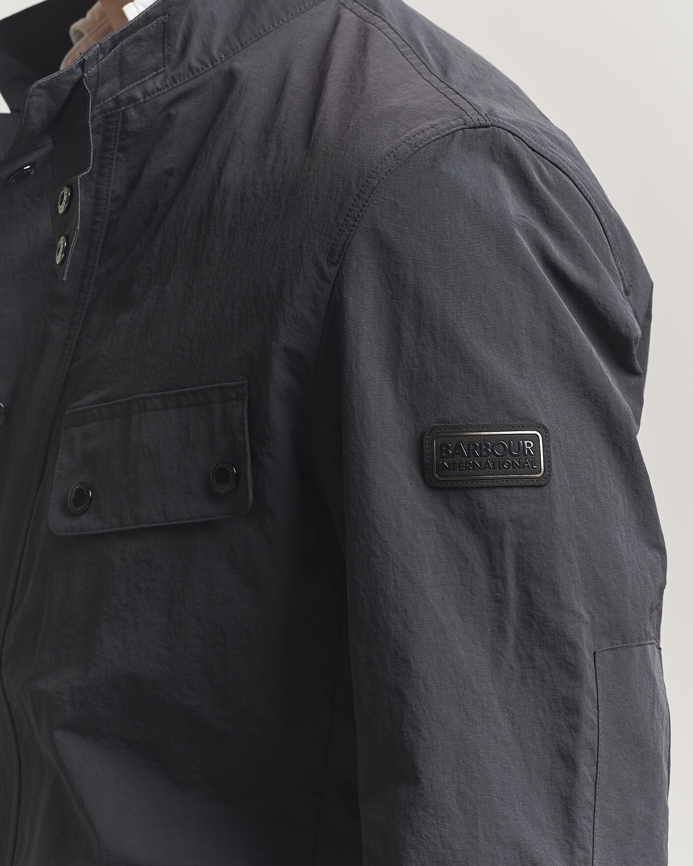 Mies | Takit | Barbour International | Modern Showerproof Duke Jacket Black