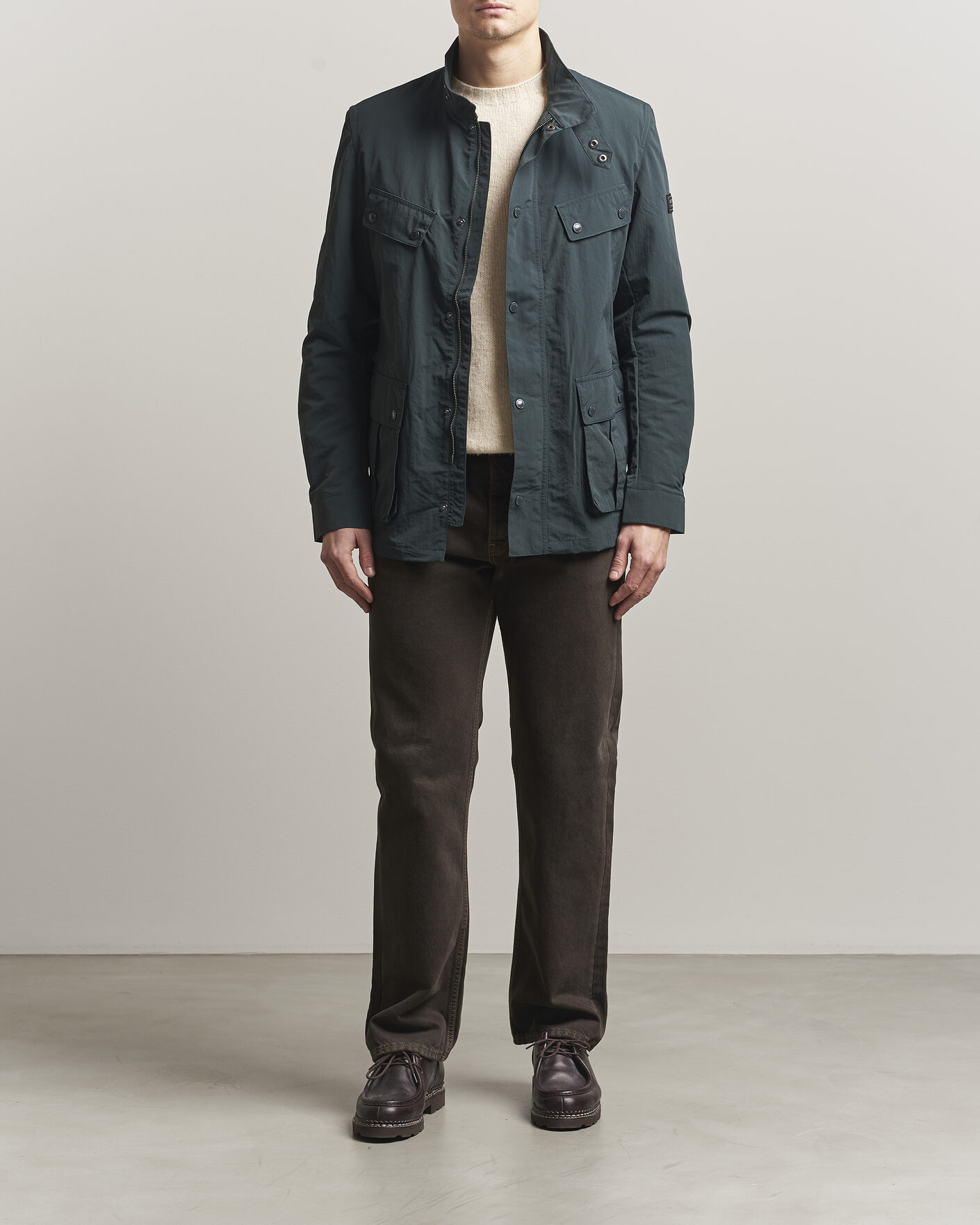Mies | Takit | Barbour International | Modern Showerproof Duke Jacket Forest River