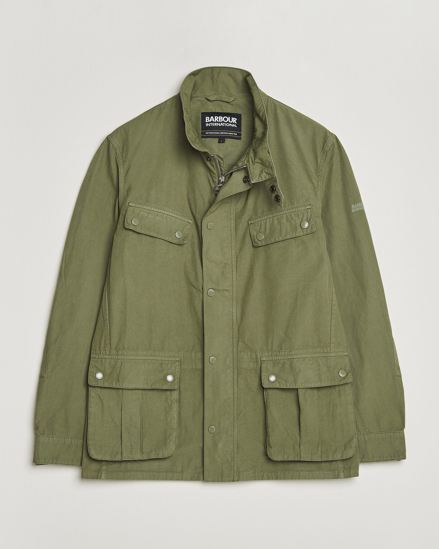 Mies | Takit | Barbour International | Garment dyed Casual Duke Jacket Burnt Olive