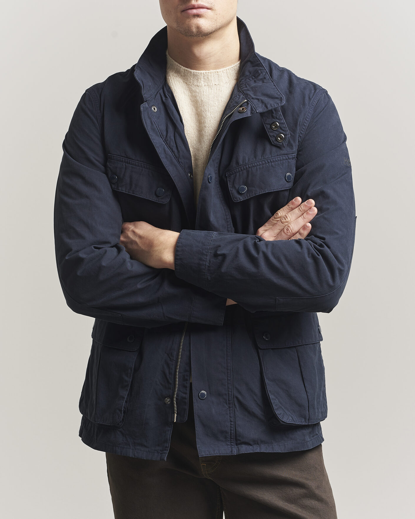 Mies | Takit | Barbour International | Garment dyed Casual Duke Jacket Navy