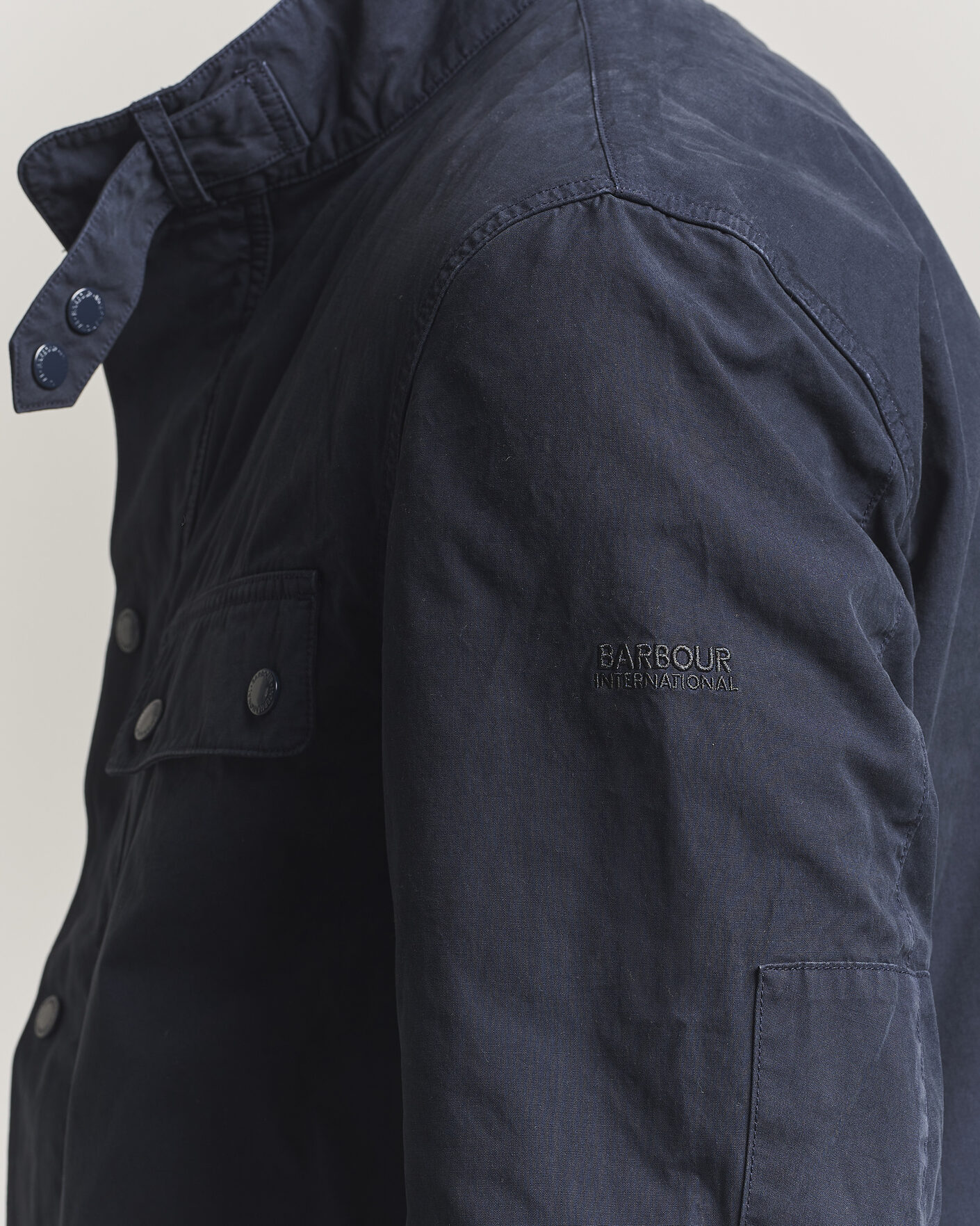 Mies | Takit | Barbour International | Garment dyed Casual Duke Jacket Navy