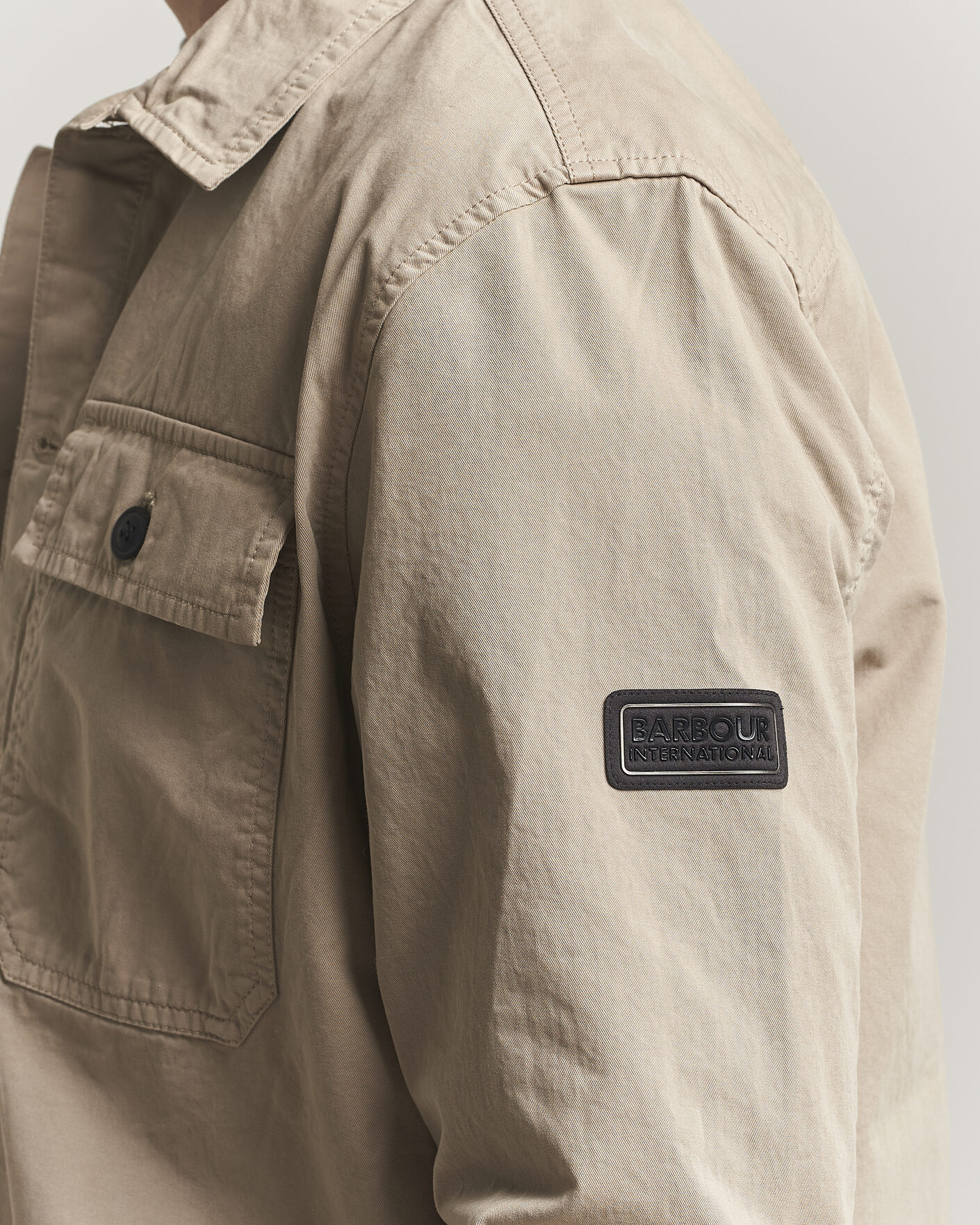 Mies | Kauluspaidat | Barbour International | Arlo Cotton Overshirt Coriander